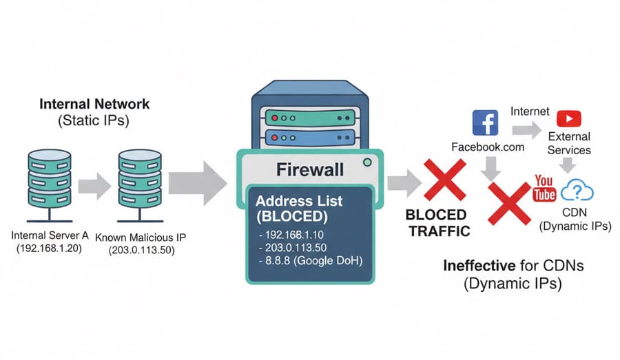 Blocking with Address List